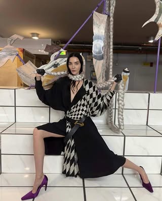 @mariacarlaboscono wearing the @judethebrand fame pump in satin for Sotheby’s February 26 issue

Styling @sissy.vian 
Photography @jurgentellerfanpage