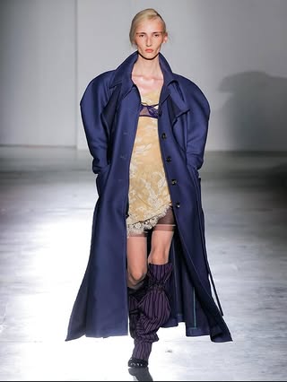 A few looks from the @viviennewestwood Fall 26 collection by Andreas Kronthaler during Paris Fashion Week