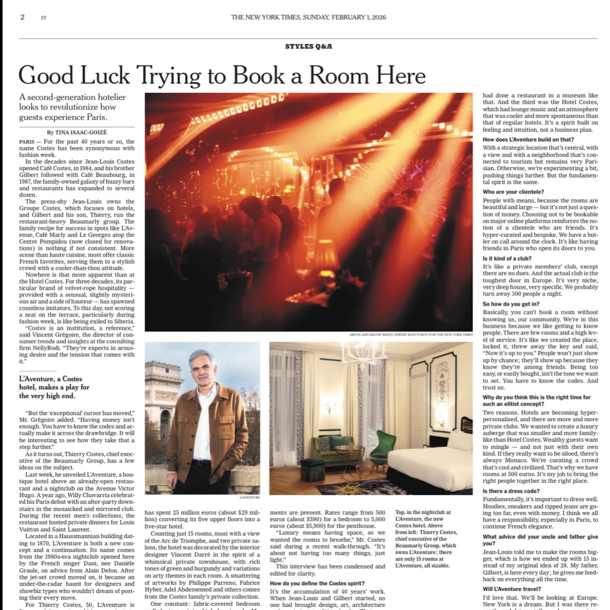 @laventurehotel as featured in the @nytimes for its opening