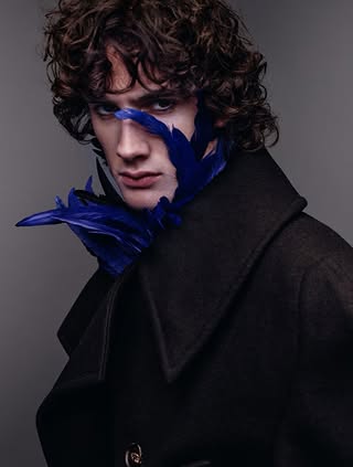 @sombr wearing @egon_lab FW 26 for ELLE USA